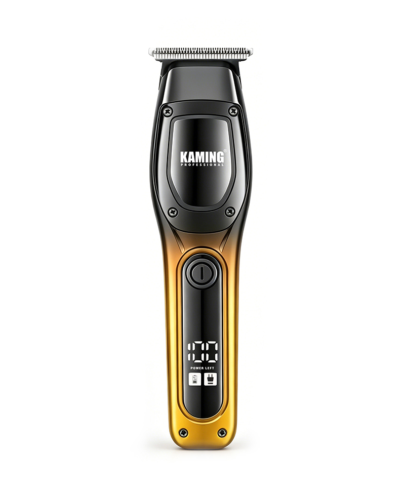 Kaming1711 Nový elektrický zastřihovač vlasů pro muže Digitální displej Zero Gap 7000 ot./min.
