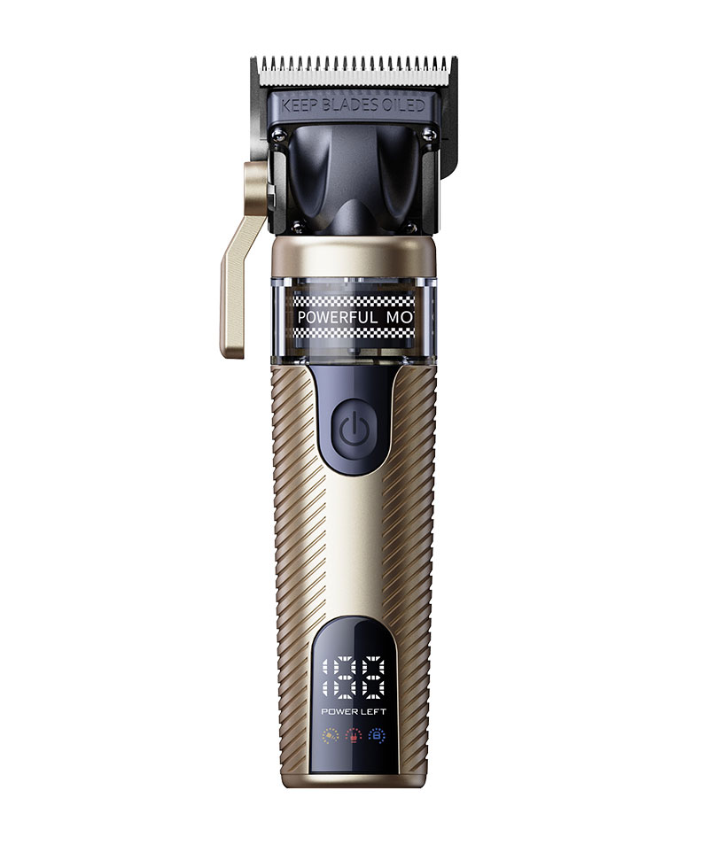 Profesionální zastřihovač vlasů Kaming 319 s bezkartáčovým motorem Outrunner – salonní třída, vintage kovové tělo